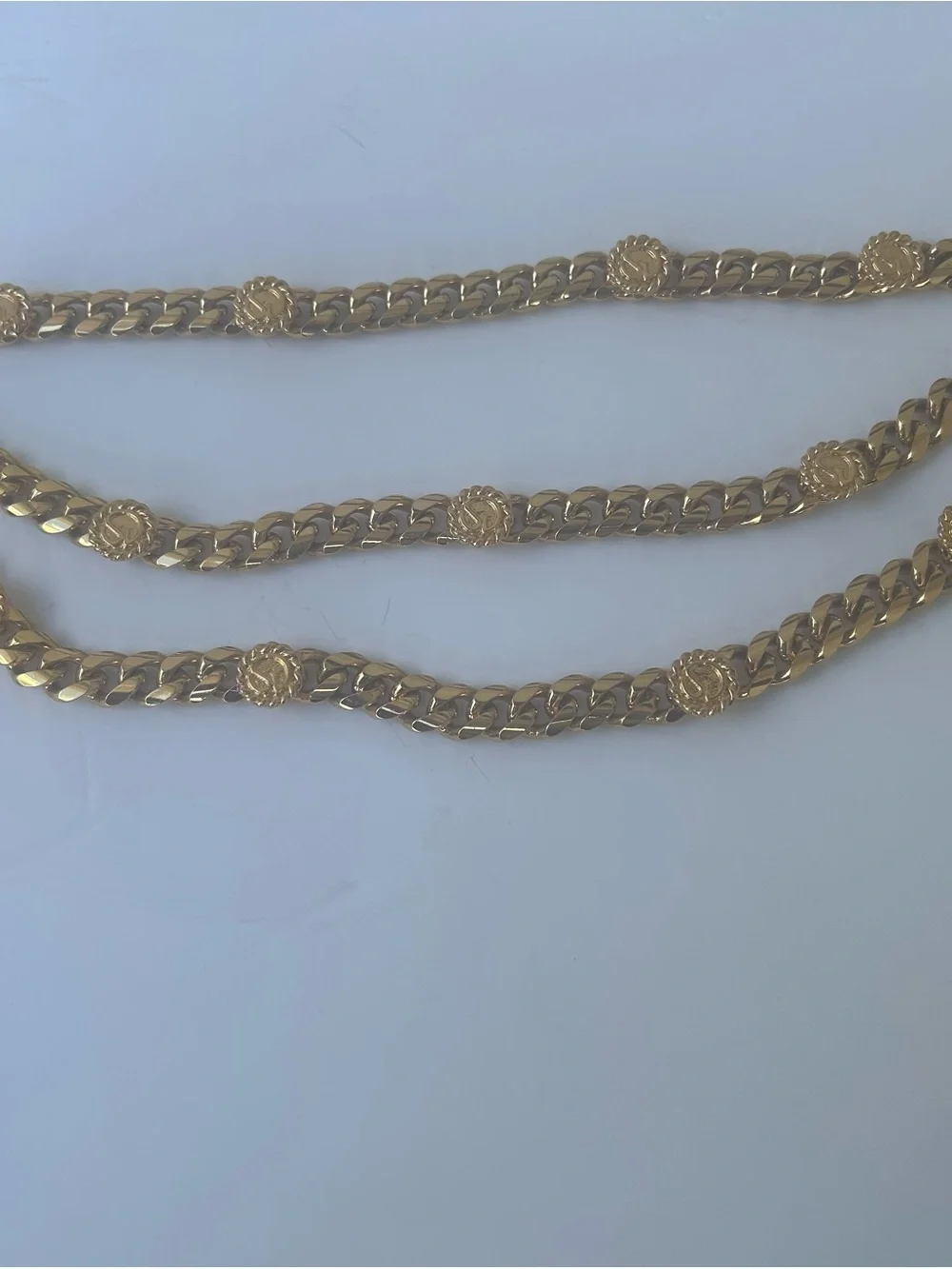 St.John Triple Strand Curb Chain Belt